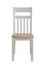 Set of 2 Kingston Rustic Pine and Grey Dining Chairs By Lloyd Pascal