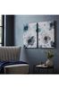 Art For The Home Set of 2 Blue Painterly Poppies Canvases