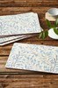 Morris & Co. by Pimpernel Set of 6 Blue Willow Bough Blue Placemats