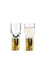 Sagaform 2 Pack Gold/Glass Club Schnapps & Shot Glasses