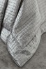 Catherine Lansfield Silver Shimmer Crushed Velvet Pinsonic Throw