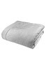 Catherine Lansfield Silver Shimmer Crushed Velvet Pinsonic Throw