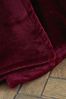 Catherine Lansfield Red Raschel Velvet Touch Plush Extra Large Throw