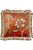 Riva Paoletti Russet Brown Botanist Floral Polyester Filled Cushion