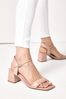 Nude Regular/Wide Fit Forever Comfort® Simple Block Heel Sandals