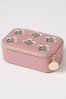 Oliver Bonas Pink Flora Rectangle Jewellery Box
