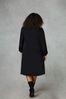 Live Unlimited  Crochet Trim Sleeve Black Dress