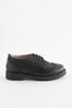 Black Standard Fit (F) School Leather Brogue Shoes