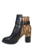 Lunar Animal Heeled Ankle Boots