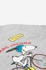 Boys Organic Cotton Snoopy T-Shirt in Grey