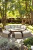 Natural Dorset Garden Rattan Effect Multi-Use Living Dining and Lounge Set