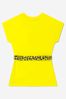 Girls Organic Cotton Jersey Dress in Yellow