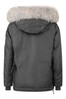 Boys Down Padded Right Hand Jacket in Grey