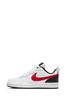 Nike Red/White Court Borough Low Youth Trainers
