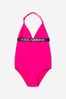 D&G Girls Logo Strap Pink Swimsuit