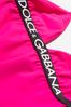 D&G Girls Logo Strap Pink Swimsuit