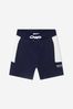 Baby Boys Cotton French Terry Shorts in Navy