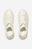 Unisex Patent Leather Lace-Up Trainers in White