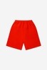 Boys Cotton Bermuda Shorts in Red