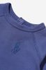 Baby Boys Cotton Terry Knit Sweatshirt in Navy