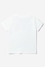 Girls Cotton Logo T-Shirt in White