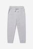 Boys Cotton Branded Joggers in Grey