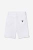 Boys Cotton Denim Shorts in White