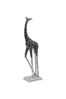 Libra Silver Giant Back Facing Giraffe Sculpture
