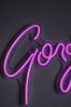 Pink Neon Gorgeous Sign