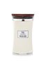 Woodwick White Large Hourglass White Tea Jasmine Scented Candle