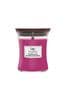 Woodwick Purple Medium Hourglass Wild Berry Beets Scented Candle