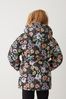 Printed Shower Resistant Padded Coat (4-16yrs)