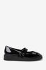 Black Forever Comfort® Mary Jane Low Wedge PLATFORM Shoes