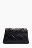 Dune London Black Duchess Small Leather Quilted Bag