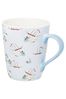 Cath Kidston Set of 4 Blue Stanley Mugs