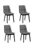 Julian Bowen Set of 4 Grey Hayden Dining Chairs