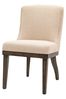 Gallery Home Set of 2 Taupe Cream Kenneth Dining Chairs