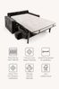 Jay-Be Luxe Velvet Steel Grey Linea 2 Seater Sofa Bed