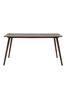 Gallery Home Dark Wood Temara Oak Style 6 Seater Dining Table