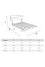 Get Laid Beds Cinnamon Tan Floating Space Saver Solid Wood Bed