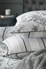 Charcoal Grey Tuileries Duvet Cover and Pillowcase Set