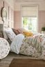Antique Pink Washed Cotton Mountney Garden Duvet Cover and Pillowcase Set