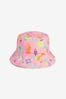 Pink Unicorn Printed Bucket Hat (3mths-16yrs)