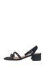 Simply Be Occasion Black Wide Low Bloc Heel Sandals
