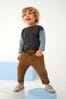 Tan Brown Side Pocket Pull-On Trousers (3mths-7yrs)
