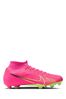 Nike Red Zoom Mercurial Superfly 9 Firm Ground Football Boots