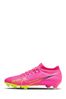 Nike Red Mercurial Zoom Vapor 15 Pro Firm Ground Football Boots