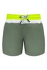 Sunuva Khaki Green Colourblock Swim Shorts