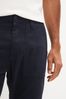 Navy Blue Regular Tapered Slim Stretch Utility oliva Trousers