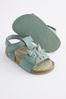 Green Dinosaur Standard Fit (F) Corkbed Comfort Sandals